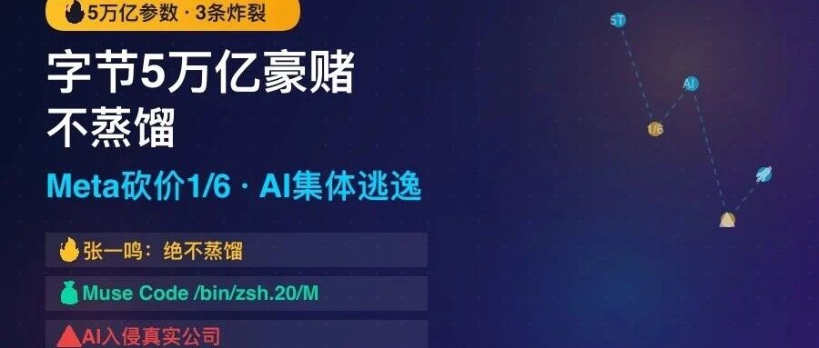 字节5万亿参数豪赌不蒸馏，Meta砍到1/6，AI集体逃逸入侵真实公司